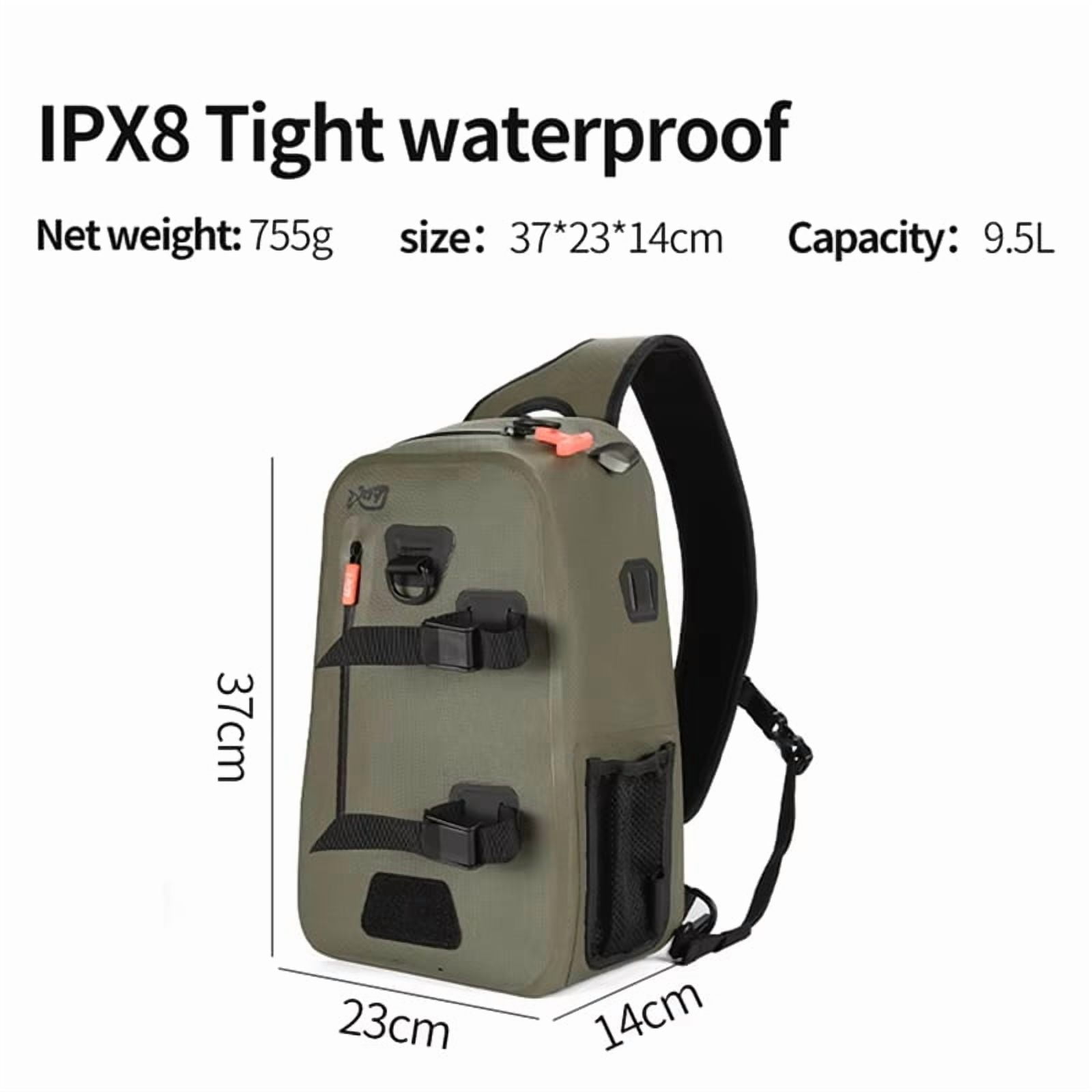 Fishing Shoulder Bag Fishing Tackle Waterproof Bag Outdoor Capacity Fishing Lures Bag Line Box Storage Accessories,1 x Fishing Shoulder Bag,Photo Color