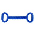 thumbnail image 1 of MPP Infinite Tug Dog Toy Braided TPR Texture Tough Rubber Handles 18" Choose Color (Blue), 1 of 1