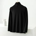 thumbnail image 5 of Yuzhih Women's Basic Long Sleeve Thermal Top Lightweight Turtleneck Shirts Slim Basic Layer Soft Top 2024 Fashion, 5 of 6