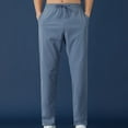 thumbnail image 2 of Stamzod Mens Sweatpants Clearance Casual Drawstring Waist Straight Open Bottom Lounge Trousers Lightweight Breathable Plus Size Beach Yoga Pants for Men, 2 of 5