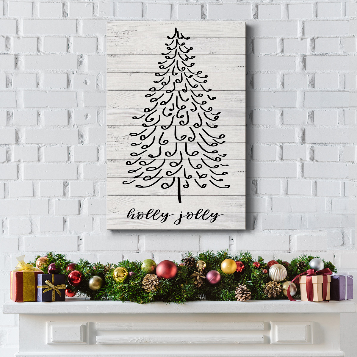 Holly Jolly- Gallery Wrapped Canvas
