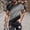 Gray, variant on Fnnxeal Mens Gold and Black Metallic Glitter Color Block Gradient Muscle Fit Short Sleeve Crewneck Streetwear Party Top Sizes M to 7XL,Size 3XL