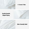 thumbnail image 6 of Yalamila Down Comforter Feather Duvet Insert Cotton Winter Warm Cooling White Goose Duck Down Comforter All Season Solid, Twin, 6 of 9