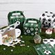 thumbnail image 5 of 12 cajas de cartón para fiestas de fútbol, ​​4 estilos, portátiles, de papel, color verde y blanco, con asas., 5 of 7