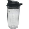 thumbnail image 3 of Replacement juicer personal jar 18oz cup to go lid（Pack of 2pcs) Compatible with NutriBullet Blender Combo（ZNBF30400Z/ZNBF30500Z）/Select Blender 1200（NB07200-1210） /PRO 1000 Blender, 3 of 5