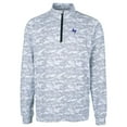 thumbnail image 2 of Men's Cutter & Buck Charcoal Air Force Falcons Big & Tall Traverse Camo Print Stretch Quarter-Zip Pullover Top, 2 of 3
