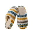 thumbnail image 6 of CHUMUD Women's Plush Striped Slippers - Soft Fleece Lined, Quiet Sole, Cozy Indoor House Shoes for Winter, 6 of 7