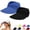 Black, variant on Women's Wide Brim Sun Visor Hat UPF 50 Lightweight Foldable 2 Pack Ponytail Cap for Summer Beach Outdoor Activities
