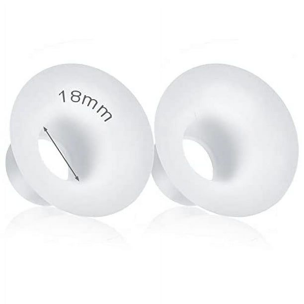 Durceler 18mm Silicone Flange Inserts Compatible with Medela/for Spectra S1 S2 / Elvie/Willow go