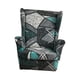 thumbnail image 3 of elástica, poliéster elástico, transpirable, reutilizable, funs lón impresas, de muebles para comedor, sa Gris oscuro perfecl Funda Sillón, 3 of 8