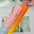 thumbnail image 5 of Compatible with iPhone 13 Phone Case Girls Cute Gradient Bicolor Crimp Wave Pattern Soft Silicone Shockproof Camera Protective Back Cover Slim Phone Case for Women - Pink Blue, 5 of 12