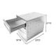 thumbnail image 4 of QinaQin Cajones de acero inoxidable para cocina exterior, diseño empotrable para BBQ con panel de ventilación y manija, resistentes a la intemperie, 4 of 7