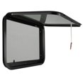 thumbnail image 1 of Toughgrade RV Exit/Escape Window 36" X 22" X 2" with Ring, Black, Tempered Plastic, 1 of 4