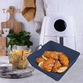 thumbnail image 4 of Rectangle Silicone Fryer Liner Dual Handles Food Grade BPA Free Heat Resistant Dishwasher Safe Reusable Oven Baking Tray Basket Bowl Kitchen Supplies, 4 of 5