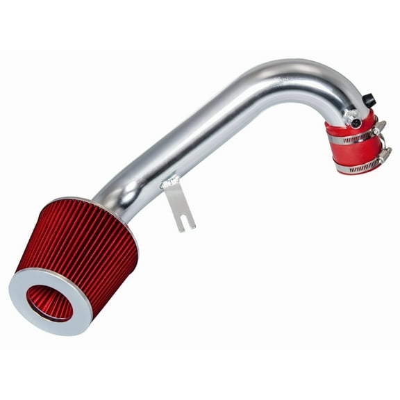 Rtunes Racing Short Ram Air Intake Kit Filter Combo RED Compatible For Honda Civic 1.7L