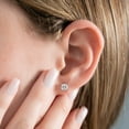 thumbnail image 4 of IGI Certified 2.5 Ct Cushion Cut Lab-Grown Diamond Stud Earrings – 14K White Gold | Women's Earrings, 4 of 5