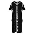 thumbnail image 3 of Vestido Ska colgado con bolsillos para mujer vestidos para ocasión especial ropa de graduación Verano, 3 of 6