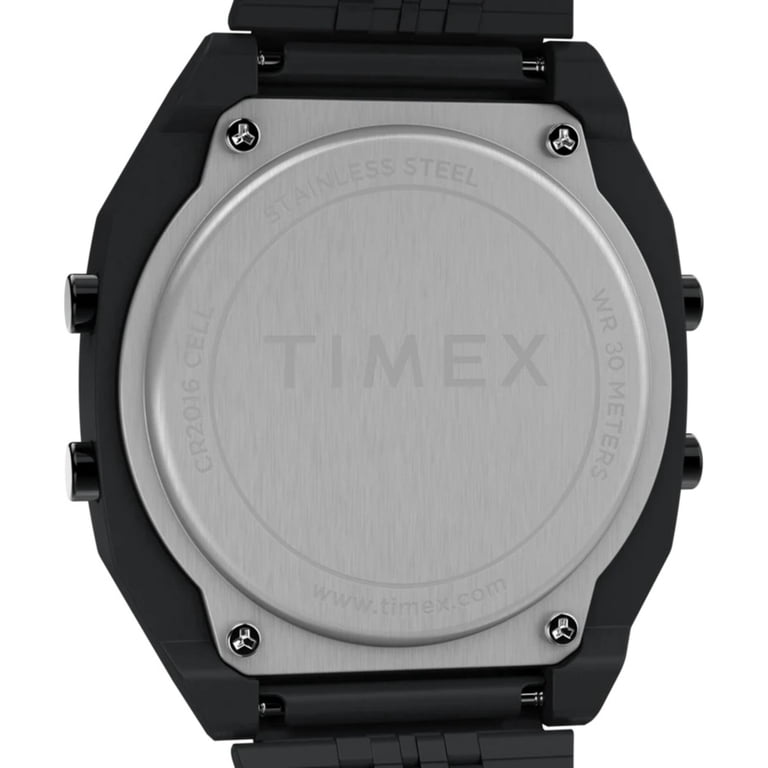 Timex Tw2W91600 Men's T80 Grey Digital Dial Black Bracelet Watch