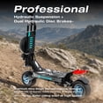 thumbnail image 5 of JUNLING Electric Scooter for Adult -5600W Dual Motors, 56MPH Top Speed, 62Miles Max Range, 11" Off-Road E-Scooter, 5 of 9