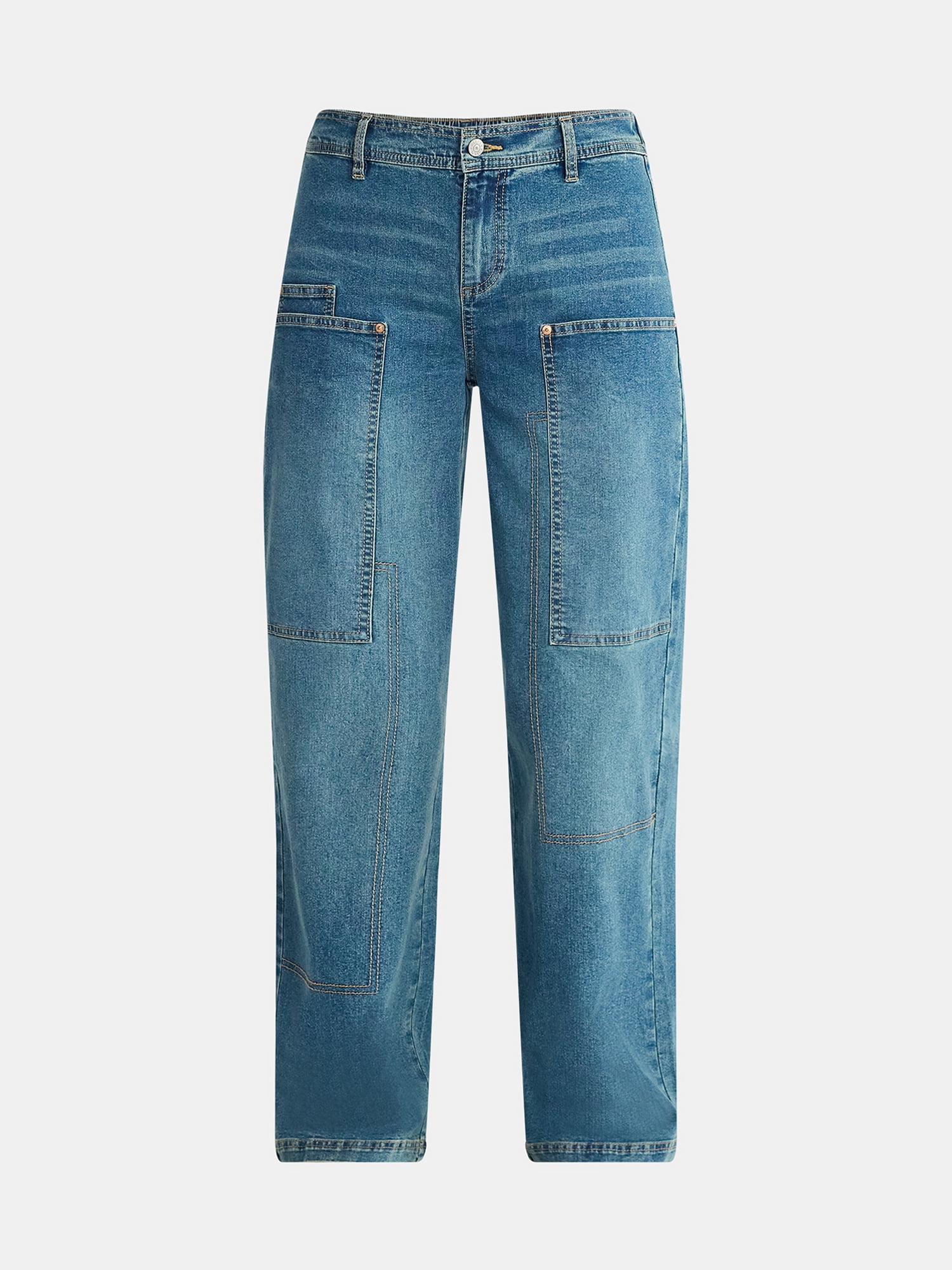Madden NYC Women's Cargo Jeans, 32" Inseam, Sizes XXS-XXL