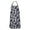 Navy Skull Pattern, variant on Purple Gothic Cat Crystal Pattern Apron-Garden Aprons for Women with Pockets-Cotton Linen Waterproof Kitchen Cooking Gardening Aprons Adjustable for Kitchen,Cooking,BBQ and Salon 33x27 Inch