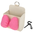 thumbnail image 1 of Ofertas Únicas 1 Pc Bote de Basura para Automóvil Bote de Basura Colgante 3.5" de Largo 2.0" de Ancho 4.3" de Alto Rojo Rosa Beige Cuero Sintético, 1 of 7