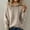 *Beige, variant on ClodeEU Womens Long Sleeve Hooded Knit Sweater,Casual Fashion Fall Drawstring Thick Sweater Orange,Womens Plus L