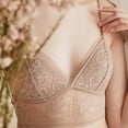 thumbnail image 3 of Product Classification Bra Category Women's Low Back Lace Glossy U-Shape Backless Bra for Everyday Comfort and Support, 3 of 5