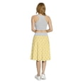 thumbnail image 5 of Women's Mustard Symmetric Curved Stripes A-line Printed Skirt Casual Wear, 2XL, Marigold, by Ambesonne, 5 of 6