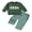 Green, variant on BemeyourBBs Toddler Boy Christmas Outfit Santa Long Sleeve Sweatshirt Plaid Pants