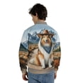 thumbnail image 5 of Welcome Fall Western Cowboy Collie Enjoys Majestic Autumn All Over Print 3D Baseball Jacket Collie Dog Lover Gifts Idea Bomber Jacket Softball - 01007, 5 of 6