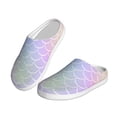 thumbnail image 2 of Lsque Fish Scale1 Pattern Womens Comfort Cotton on Scuff With Memory Foam and Anti-skid Sole Slipper-42/43, 2 of 7