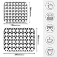 thumbnail image 2 of Ryvnso Skull Stylish Dish Drying Mat for Kitchen Countertop 16x18 Small Dish Pad Drainer Rack Dish Sink Mats, 2 of 7