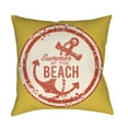 thumbnail image 1 of Surya LTCH-ANCHRBCH-1616 Litchfield 16" Wide Square Novelty "Summer at the Beach, 1 of 1