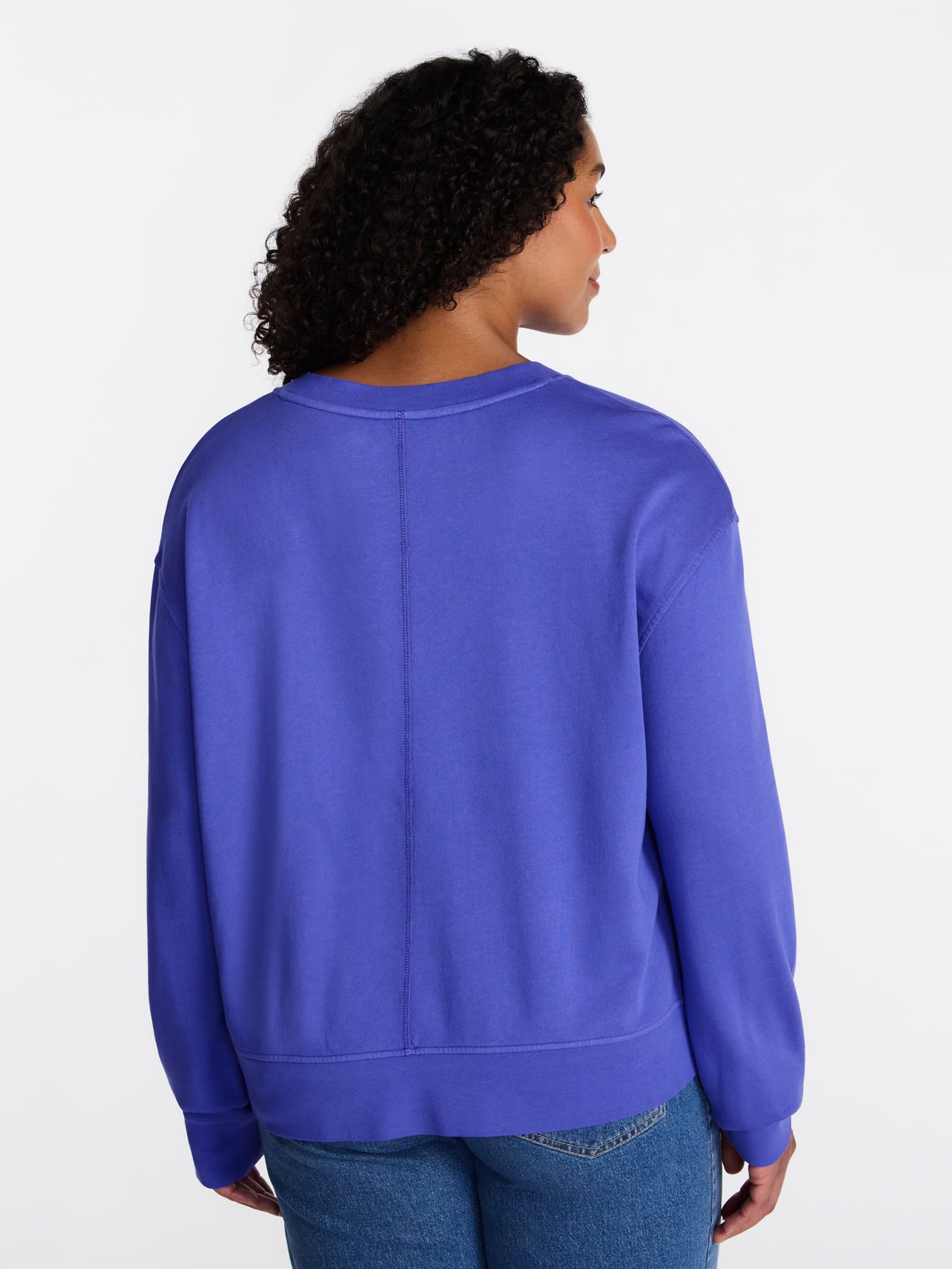 Terra & Sky Women's Plus V-Neck Sweatshirt, Sizes 0X-5X