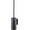 Black, variant on Compact Toilet Brush & Holder, Stainless Steel ,Wall-Mounted,Self Adhesive,No Drilling, long handle,Heavy Duty Cleaner for Bathroom, brushed Gold