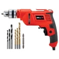thumbnail image 1 of Electric Drill Ed06-91, 400w, Copper Armature, 2800 Rpm | Chuck 10 Mm Forward-Reverse For Wood & Metal Work With Variable Speed Control | Corded Electric, Compact, Drilling Capacity, Wood, 1 of 5