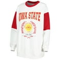 thumbnail image 2 of Women's Gameday Couture White Iowa State Cyclones It's A Vibe Dolman Pullover Sweatshirt, 2 of 3