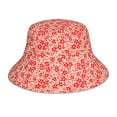 thumbnail image 1 of Balery Red Pretty Flowers Sombreros para el sol para hombre y mujer, sombrero de pescador con UPF 50+, 1 of 6