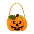 thumbnail image 2 of Antqov Halloween Decorations Halloween Trick or Treat Candy Gags Pumpkin Tote Bag with Handle Gift Bags for Party Home Travel Supplies Gifts, 2 of 6