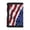 American Flag Decoration, variant on Trifold Card Wallet in Floral Elephant Pattern, Elastic Polyester Youth Wallet for Outdoor Activities and Daily Travel
