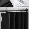 thumbnail image 4 of SPXTEX Dark Green Shower Curtains 96 inches Long Waterproof Fabric Farmhouse Modern Rectangle Textured Shower Curtains with Hooks for Bathroom Decorative Shower Room 72" W X 96" L, 4 of 8