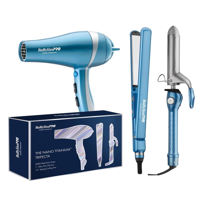 Babylisspro Nano Titanium Combo Secadora, Plancha Y Tenaza BabylissPro BNTPP49