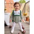 thumbnail image 4 of Cjfdfy Newborn Baby Girl Game Day Fall Outfit Animal Football Season Stripe Long Sleeve Ruffled Bow Collar Romper Infant Cute My First Football Season Fall Winter Clothes 0-18M, 4 of 9