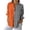 Orange, variant on Women Long Sleeve Tunic Tops Cotton and Linen Floral Boho Loose Linen Pullover Blouse Navy L