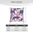 thumbnail image 5 of LNWH Purple Cheetah Star Leaf Throw Pillow Covers, Square Soft Linen Decorative Pillow Cases, 20"x20" Inch, 5 of 8