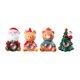 thumbnail image 3 of Figuras Muñeca,Figura de acción coleccionable de adornos navideños,Lindos kits de muñecos modelo de Papá Noel para adultos y niños,Mini figura de dibujos animados de resina para, 3 of 10
