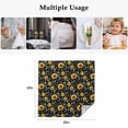 thumbnail image 5 of Black Yellow Sunflower Cloth Napkins, Summer Botanical Farmhouse Floral Washable and Reusable Dinner Napkins Set of 4, Table Napkin for Kitchen Party Birthday Wedding Hotel Housewarming 20"x20", 5 of 9