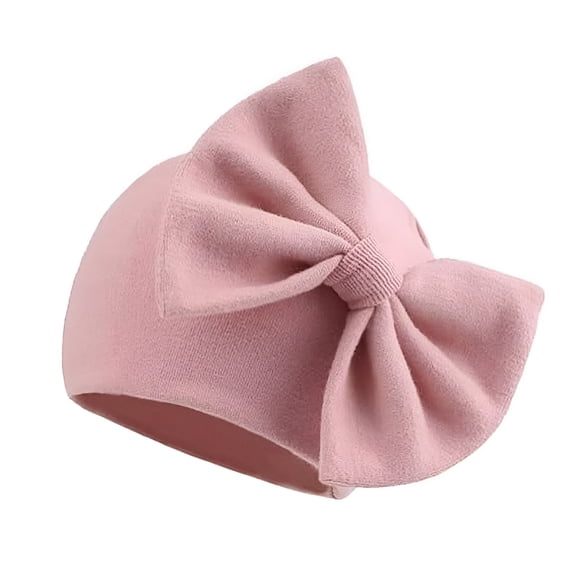 TELOLY Newborn Baby Girl Hat Cotton Baby Bow Beanie Preemie Hats Spring Infant Hats for Girls 0-12 Months