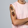 thumbnail image 5 of 9 Sheets Temporary Tattoos Waterproof Lasting Body Stickers Castle Building Adult Men Women Tattoo Stickers Arm Forearm Chest Shoulder, 5 of 5